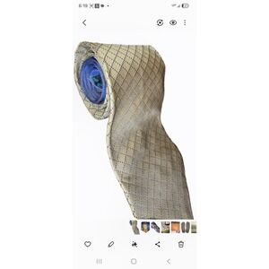 Tommy Hilfiger mens tie, 100% silk, tan and blue, diamond pattern